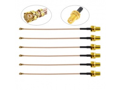 Кабель Пигтейл IPEX U.fl Female - SMA Female Радиочастотный кабель RG178 (SMA F to IPEX-1) 15 см